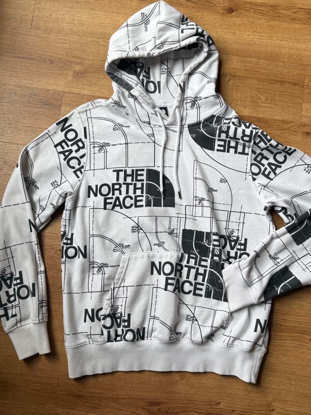 The North Face Half Dome All Over Print Logo Pullover Hoodie